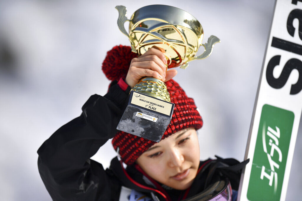 APTOPIX Romania Ski Jumping Women World Cup
